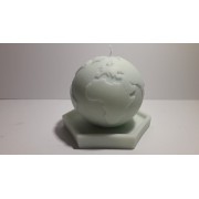 Bougie Globe - Terre gris perle diam 8 cm