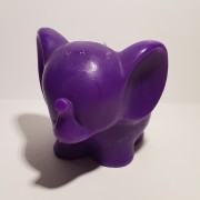 Bougie bicolore éléphant violet