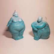 Bougies "Rosalie & Sidonie" - turquoise