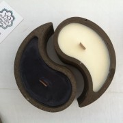 Bougies Yin Yang - (Lot de 2 bougies)