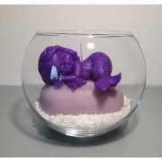Bougie sirène violette
